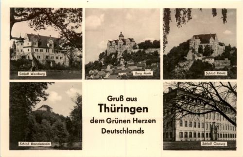 Thüringen - Grüsse div.Bilder von Schlössern
