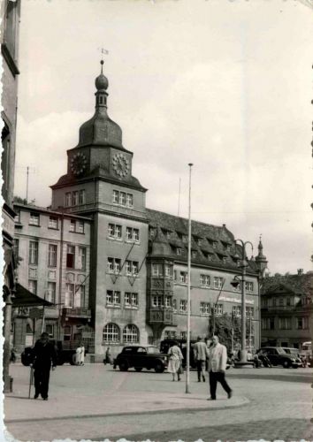 Rudolstadt/Thür. - Markt mit Rathaus