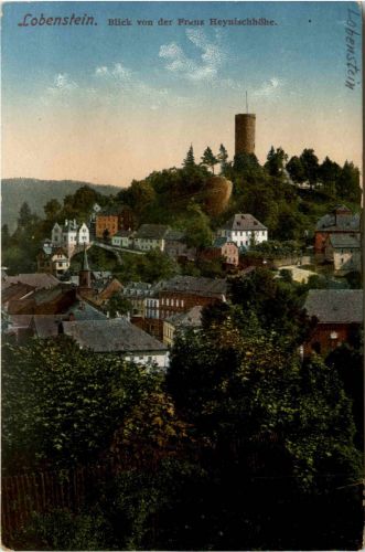 Lobenstein/Thür. - Blick von der Franz Heynischhöhe