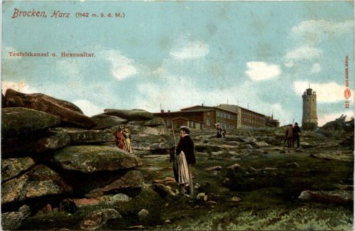 Brocken, Harz - Teufelskanzel u. Hexenaltar