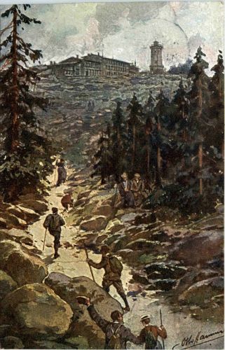 Brocken, Harz - Brockenpostkarte
