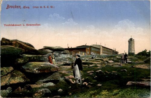 Brocken, Harz - Teufelskanzel u. Hexenaltar