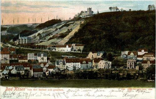Naumburg/Saale - Bad Kösen - von der Saline aus gesehen