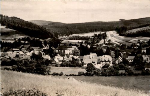 Schmalkalden - Stadt Schwarza i.Thür.-Blick zum Zeila