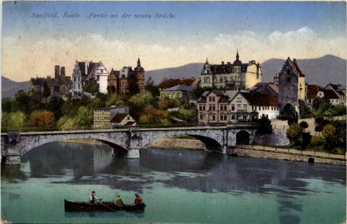 Saalfeld/Saale - Partie an der neuen Brücke