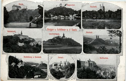 Burgen und Schlösser a.d.Saale - div.Bilder