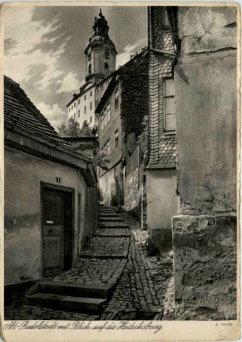 Rudolstadt/Thür. - Alt Rudolstadt mit Blick auf die Heidecksburg