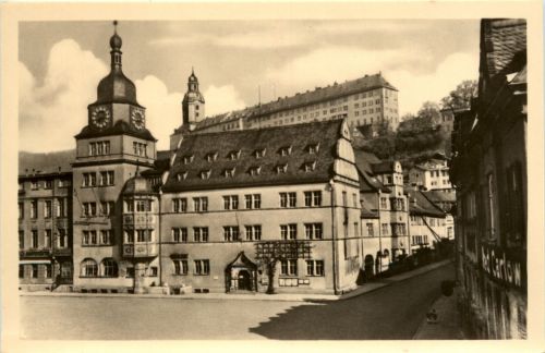 Rudolstadt/Thür. - Rathaus und Heidecksburg