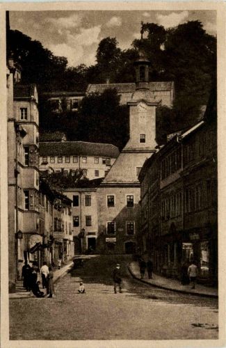 Rudolstadt/Thür. - Ratsgasse mit altem Rathaus