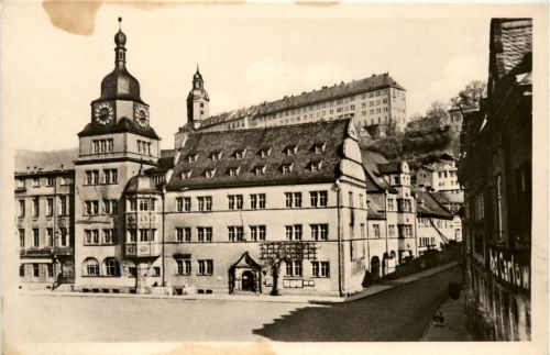 Rudolstadt/Thür. - Rathaus und Heidecksburg