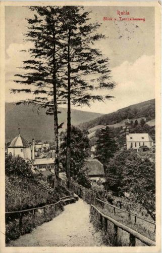 Ruhla/Thür. - Blick vom Turnhallenweg