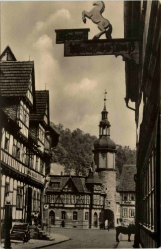 Stolberg/Harz . Hotel Weisses Ross - Älteste Gaststätte im Ort seir 1627