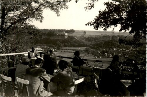 Bad Kösen Heilbad - Blick vom Himmelreich nach Rudelsberg Saaleck