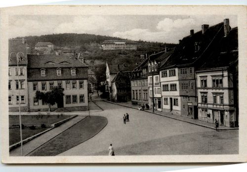 Kyffhäuser - Solbad Frankenhausen - Am Anger und Blick zum Kinderheim