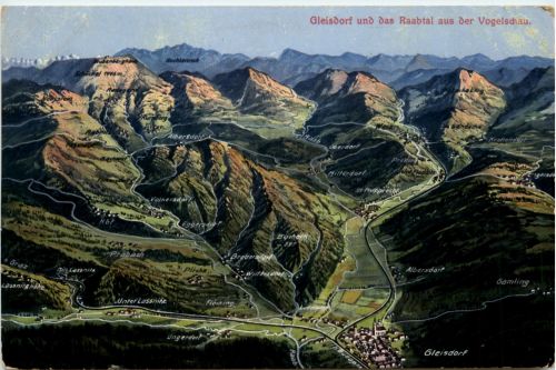 Gleisdorf /Steiermark - und das Raabtal aus der Vogelschau