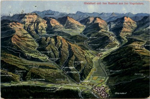 Gleisdorf /Steiermark - und das Raabtal aus der Vogelschau