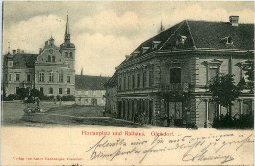 Gleisdorf/Steiermark - Florianplatz und Rathaus