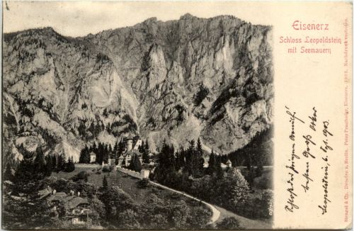 Eisenerz/Steiermark - Schloss Leopoldstein mit Seemauer
