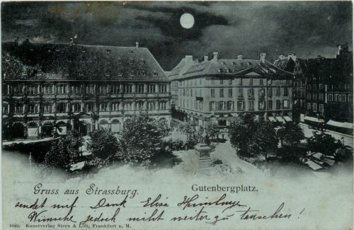 Gruss aus Strassburg - Gutenbergplatz
