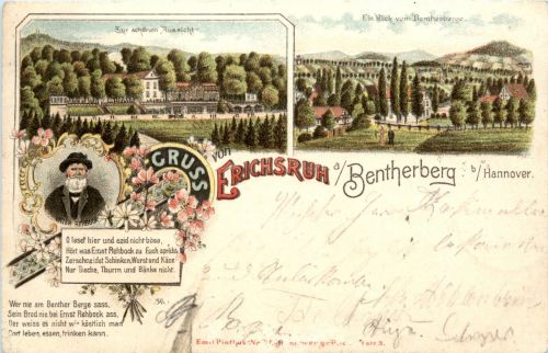Gruss von Erichsruh am Bentherberg bei Hannover