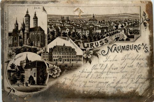 Gruss aus Naumburg - Litho