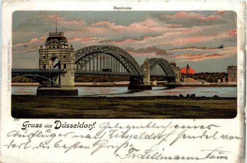 Gruss aus Düsseldorf - Litho