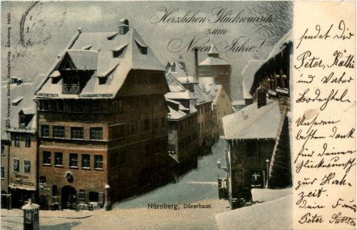 Nürnberg - Dürerhaus im Winter