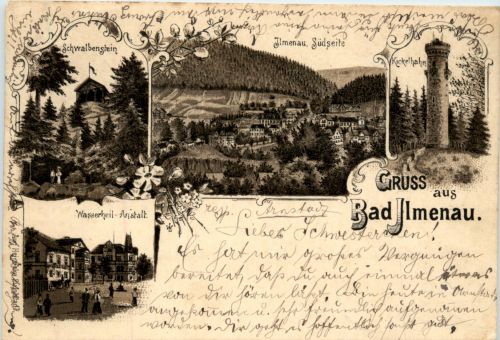 Gruss aus Bad Ilmenau - Litho