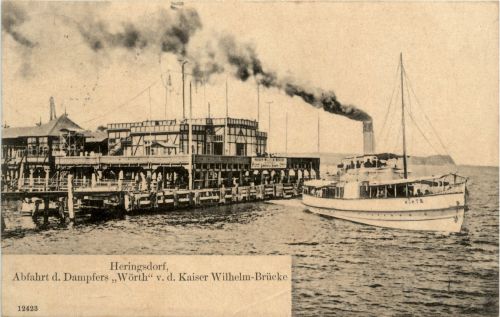 Heringsdorf - Abfahrt des Dampfers Wörth