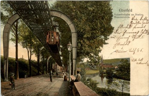Elberfeld - Schwebebahn an Station Hammerstein