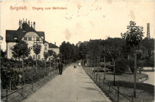 Burgstädt - Eingang zum Weltinhain