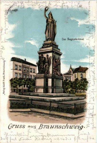 Gruss aus Braunschweig - Litho