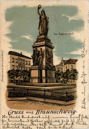 Gruss aus Braunschweig - Litho