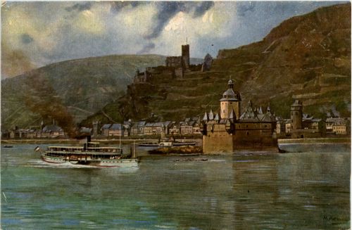 Kaub - Künstlerkarte h. Hoffmann