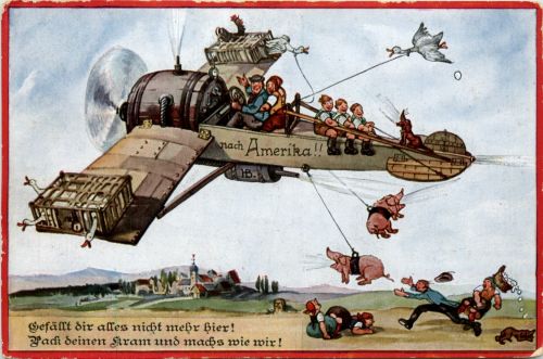 Nach Amerika - Flugzeug