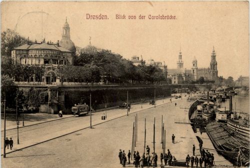 Dresden - blick von der Carolabrücke