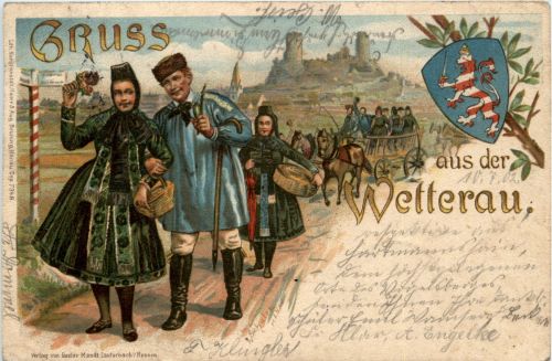 Gruss aus der Wetterau - Litho