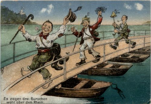 Humor - Es zogen drei Burschen wohl über den Rhein