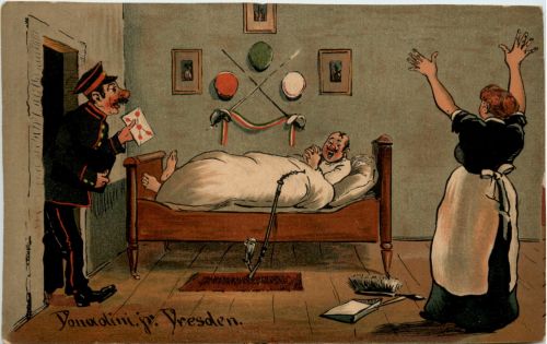 Humor - Künstlerkarte Donadini jr. Dresden