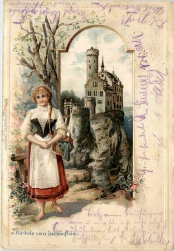 Schloss Lichtenstein - Litho