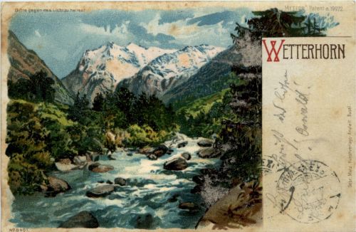 Wetterhorn - Litho