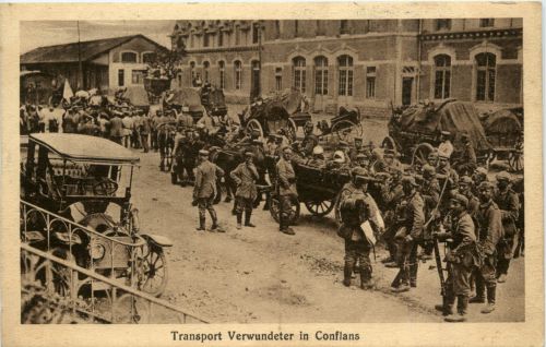 Conflans - Transport Verwundeter