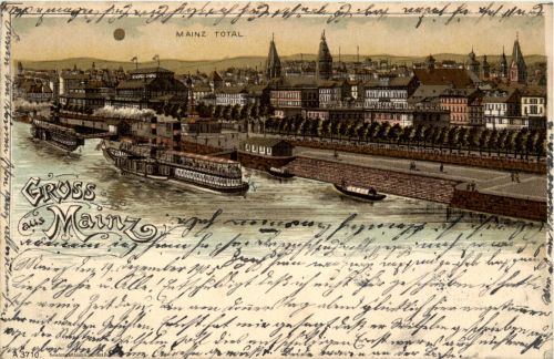 Gruss aus Mainz - Litho