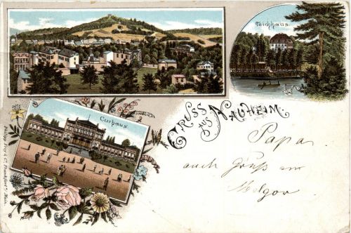 Gruss aus Nauheim - Litho