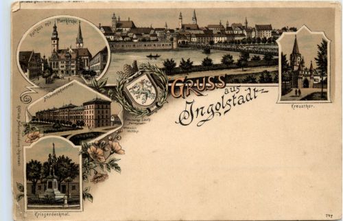 Gruss aus Ingolstadt - litho