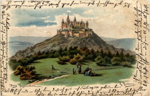 Bisingen - Burg Hohenzollern - Litho