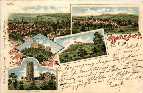 Gruss aus Donzdorf - Litho