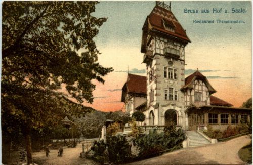 Gruss aus Hof an der Saale - Restaurant Theresienstein