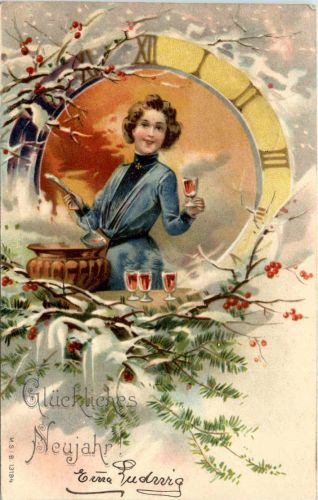 Neujahr - Frau Bowle