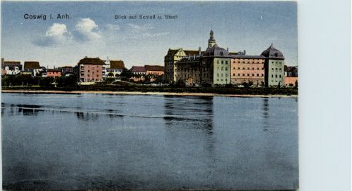 Coswig - Blick auf Schloss und Stadt